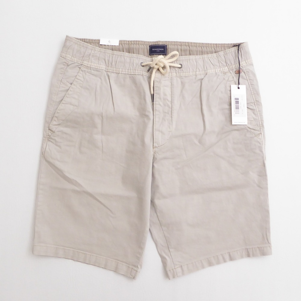7Diamonds Mens Shorts Sand Carrera Brushed Luxe Drawstring 32